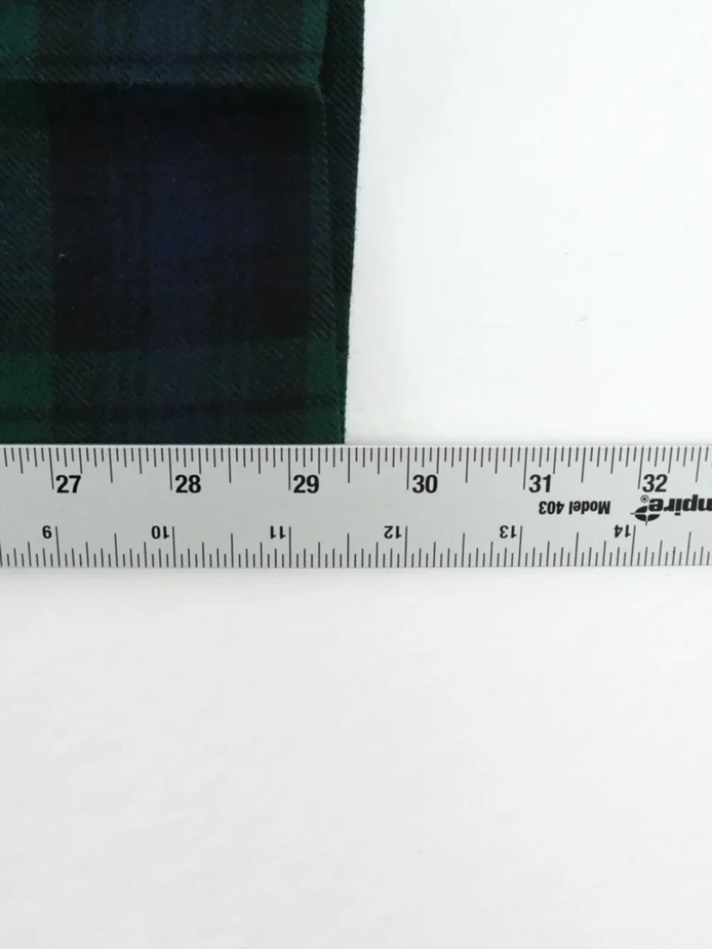 Vintage 90s Tartan Wool pants Green blue plaid trousers talon 31x29.5 Jos a Bank